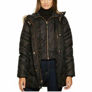 Andrew Marc Marley Hooded Matted Down Coat XS